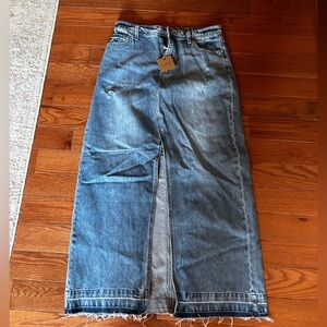 Vici Denim Maxi Skirt